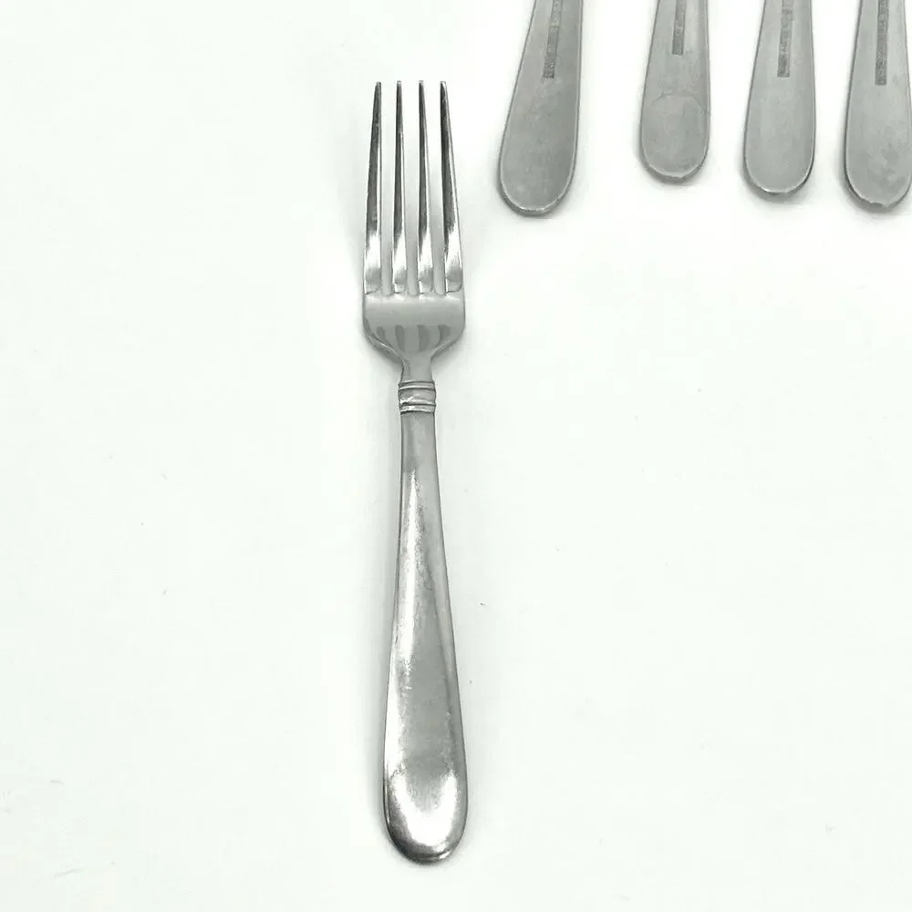 Towle Ariel Satin Lot of 5~3 Salad Forks 7-3/8 & 2 Dinner Forks 8 1/8 Stainless